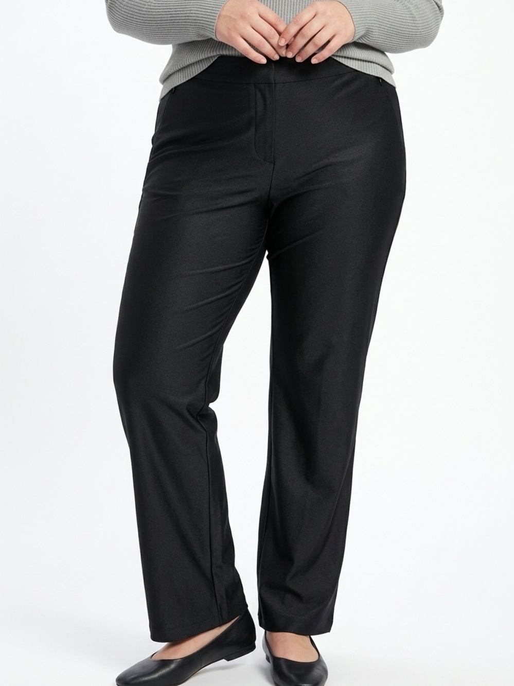 GOOD AMERICAN | NEW Black Scuba Trousers Flare Stretch Pants Women’s Size 20